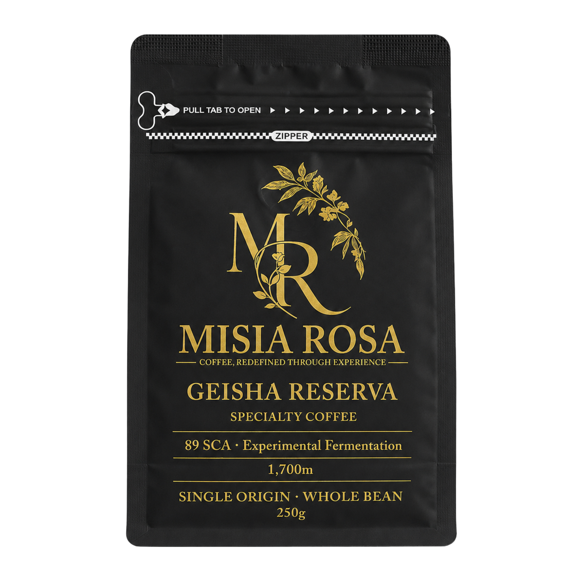 Misia Rosa Reserva Geisha coffee bag