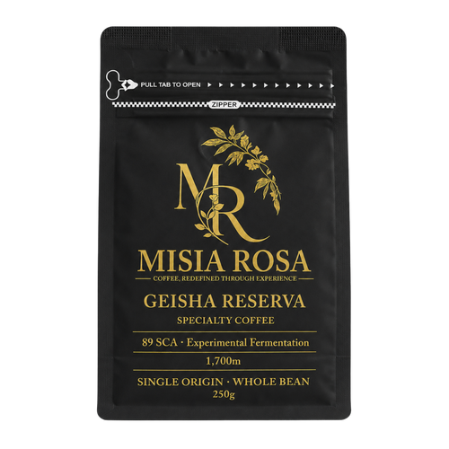 Misia Rosa Reserva Geisha coffee bag